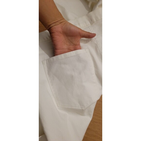 Banana Republic Premium Denim White Flare Leg Jeans Womens Size 32L (36x34) - Picture 8 of 16